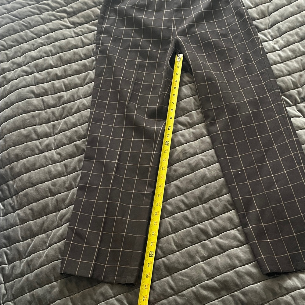 J. Crew Brown Checkered Trousers